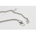 Chain Silver Necklace Unisex Women Men Solid Handmade Designer C990